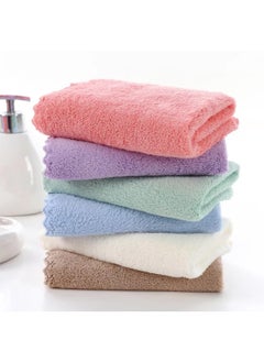 MKSL MKSL Handkerchiefs Ultra Absorbent and Super Soft Microfiber Face Towels Baby Wash Cloth Multi Purpose Fingertip Towels Soft Face Cloth Newborn BabiesWomen Girls Multicolour Pack of 6  - Image 3