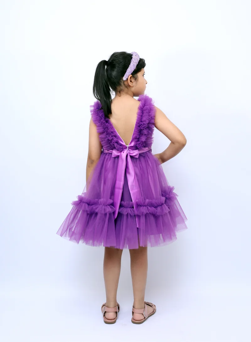 D'Daniela Ruffled Tulle Dress