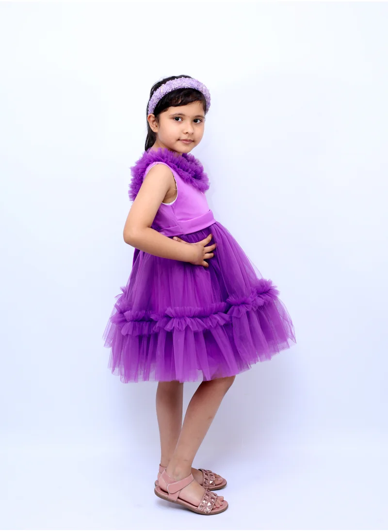 دىدانيالا Summer Light Party Dress - Purple Colour