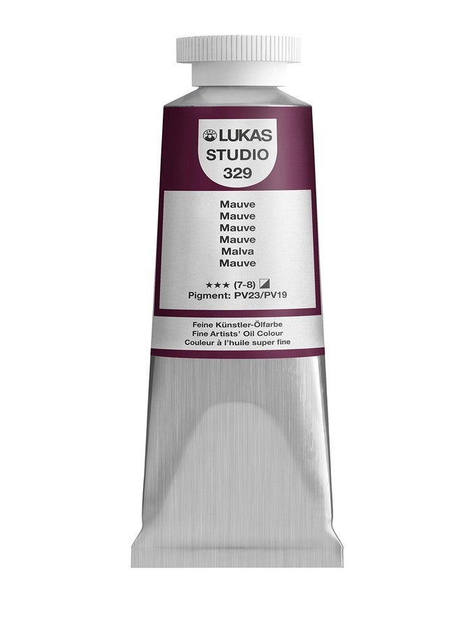 Lukas Studio Artist Oil Color Paints - High-pigment oil paint made with natural binder for artist, painting, & more! - [Mauve - 37 mL] - Image 1