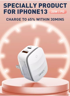 LDNIO 20W Charger High Power USB Type C PD 3.0 Power Adapter Wall Charge and Lead Charging with Phone Fast Charger USB C Plug and Cable 1M for iPhone 12/12 Pro/12 mini/12 Pro Max/11 Pro Max SE 2020 X XR XS 8  - Image 3
