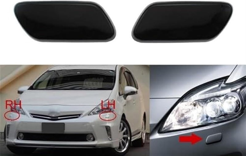 DEMULAX Headlight Washer Nozzle Cover for Toyota Prius V Alpha - Image 3