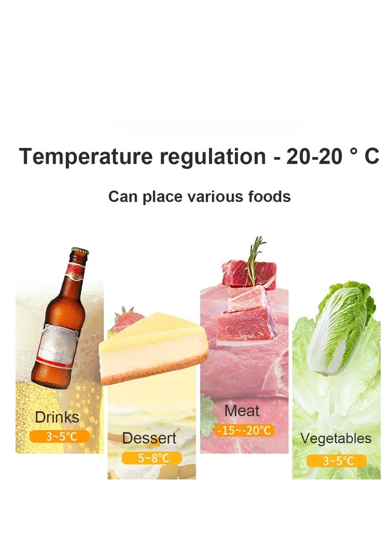 Generic 16 Liter Portable Car Refrigerator - 12/24V DC and Domestic, -20°C Freezing Capability with LCD Panel, Battery Protection and Power Saving Mode  - Image 3