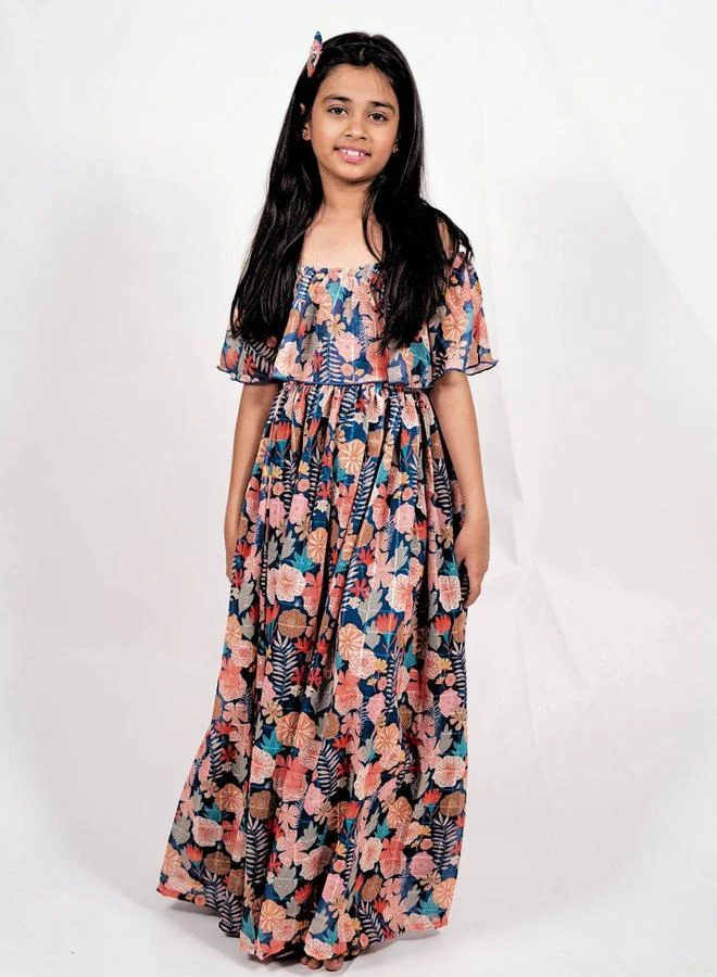 Maithili Maithili Printed A-Line Off Shoulder Maxi Dress