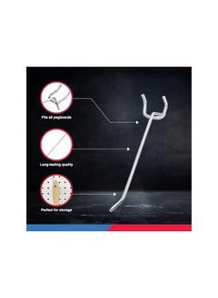 Neiko Neiko 53100A 4 Inch Heavy Duty Pegboard Hooks Kit, 50 Pack, 1/8" Peg Hooks for 1” Spaced Pegboards, Utility Hooks for Wall Organizing in Home or Garage  - Image 4