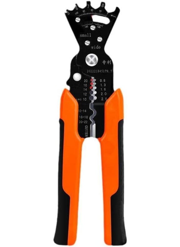 XVIA XVIA 5 in 1 Multifunctional Wire Stripper Pliers Cable Stripper Cutter Crimper Tool for Wire Cutting Winding Wire Bending for Electrician Pack of 1 Multicolor  - Image 1