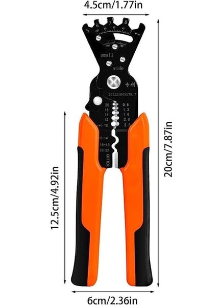 XVIA XVIA 5 in 1 Multifunctional Wire Stripper Pliers Cable Stripper Cutter Crimper Tool for Wire Cutting Winding Wire Bending for Electrician Pack of 1 Multicolor  - Image 5