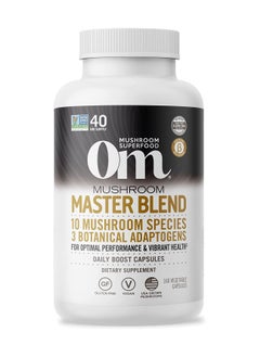 Om Organic Mushroom Nutrition Supplement Capsules for Health Immune Support 