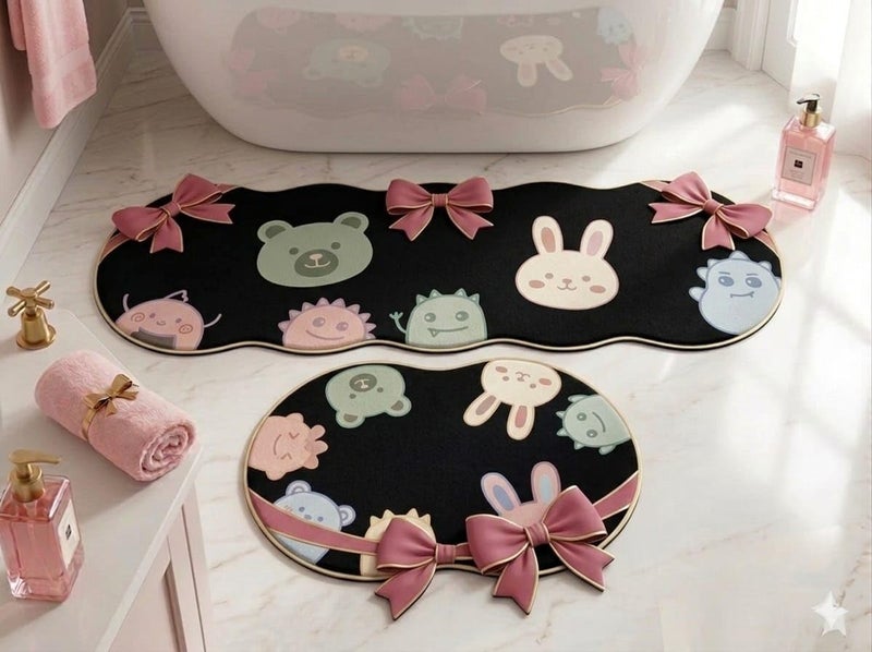 Kitchen Mat Oil Proof Non-Slip Kitchen Mat Set of 2, 40cm x 60cm/40cm x 120cm (Multicolor) - Image 1