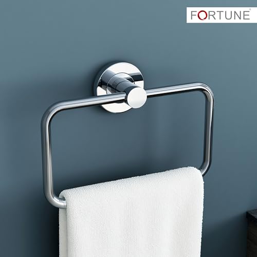GARBNOIRE Stainless Steel Towel Ring, Napkin Ring, Towel Holder, Towel Hanger for Bathroom, Kitchen, Washbasin, Homes, Hotels- Chrome Finish (Pack of 1) - Image 2