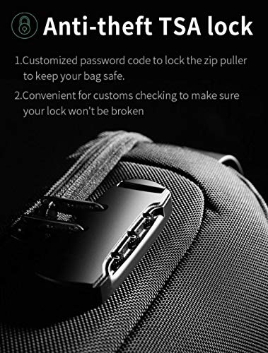 BANGE The Clownfish Sling Bags Water & Scratch Resistant Anti Theft Chest Crossbody Bags with USB Port fits up to 7.9 inches for Men and Women, (Black) - Image 4
