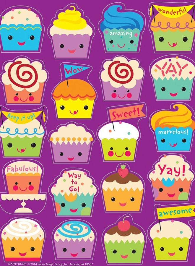 Classroom Supplies Scented Stickers for Teachers, 80pc