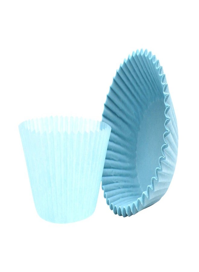 Mombake Premium Blue Greaseproof Cupcake Liners Muffin Paper Baking Cups Standard Sized, 200-Count - Image 2