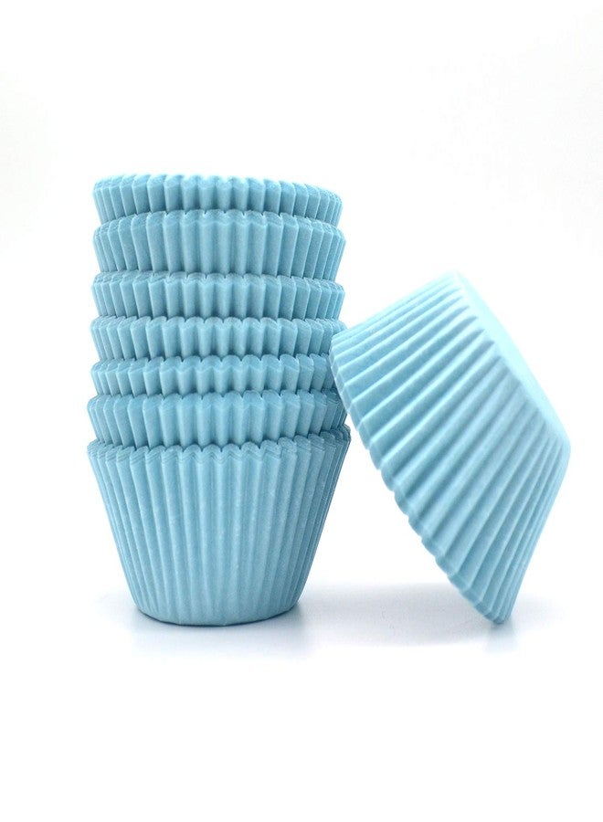 Mombake Premium Blue Greaseproof Cupcake Liners Muffin Paper Baking Cups Standard Sized, 200-Count - Image 5