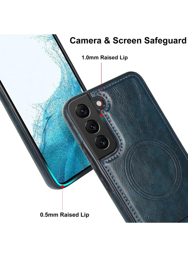 S-TOP Case For Samsung Galaxy S22 5G Retro Leather Invisible Stand MagSafe Phone Case - Image 4