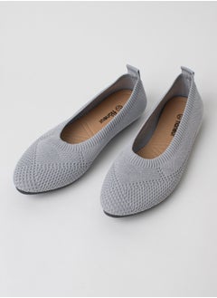 flâneur Flaneur Womens Shoes Flats - Round Toe Ballet Shoes for Women, Walking Casual Shoes, Comfort Grey Womens Flats, Breathable Ladies Shoes, Stylish & Lightweight Footwear for Women  - Image 4