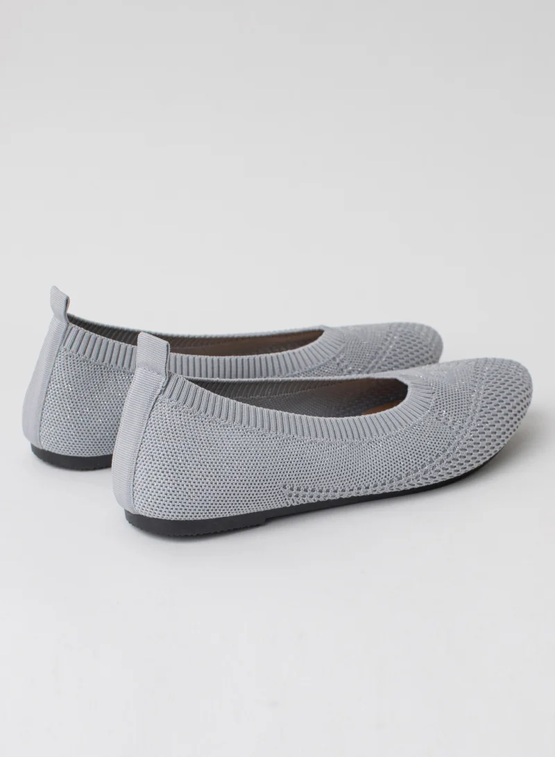 flaneur Flaneur Womens Shoes Flats - Round Toe Ballet Shoes for Women, Walking Casual Shoes, Comfort Grey Womens Flats, Breathable Ladies Shoes, Stylish &amp; Lightweight Footwear for Women