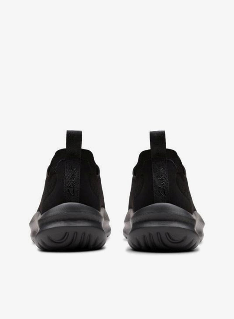 Clarks Solevana Tie Black lace-up trainers - Image 3