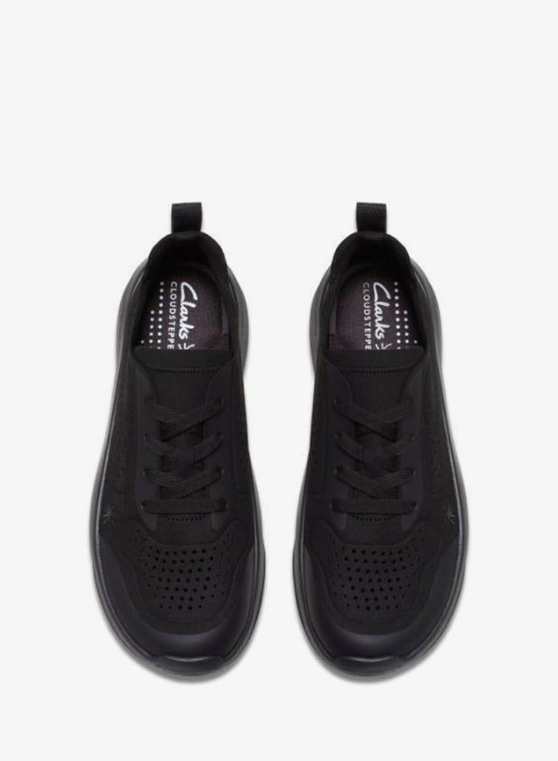 Clarks Solevana Tie Black lace-up trainers - Image 5