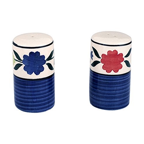 KITTENS ‘Garden Bloom’ Handpainted Ceramic Salt & Pepper Shaker Set with Cutlery Holder – Multicolour Floral Pattern – Set of 3 – Food Grade Tableware – Ideal for Dining Table, Kitchen & Gifting - Image 5