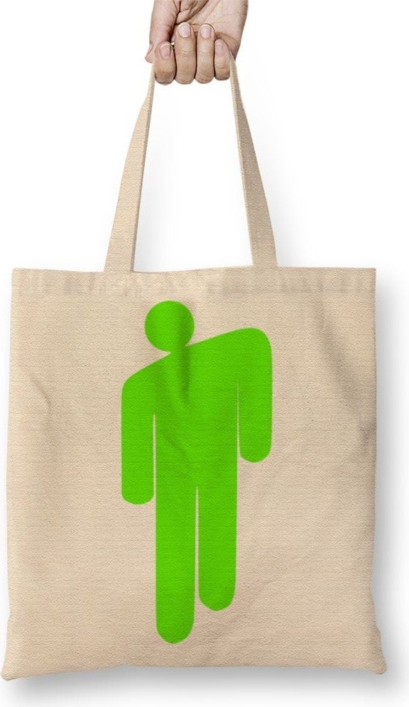 Baskı Dükkanı Print Shop Billie Eilish Logo Tote Bag Long Handle