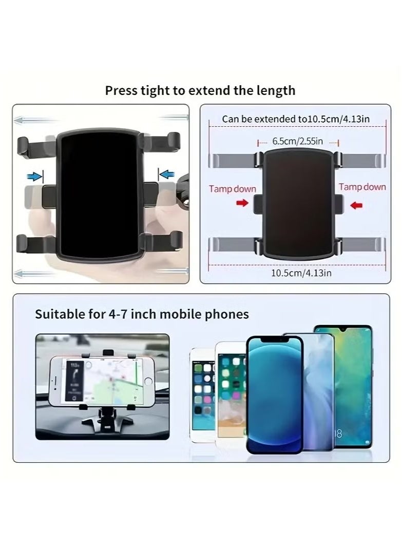 vesus Universal Car Phone Holder Mount,360 Degrees Rotation Dashboard Phone Holder [Upgrade Clip Never Fall],car Phone Mount for iPhone,Samsung,Google,Nokia,and 4 to 7" Smartphones - Image 3