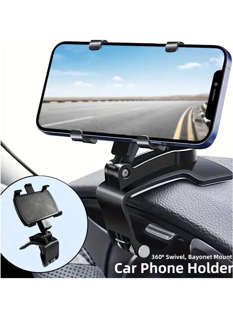 vesus Universal Car Phone Holder Mount,360 Degrees Rotation Dashboard Phone Holder [Upgrade Clip Never Fall],car Phone Mount for iPhone,Samsung,Google,Nokia,and 4 to 7" Smartphones - Image 1