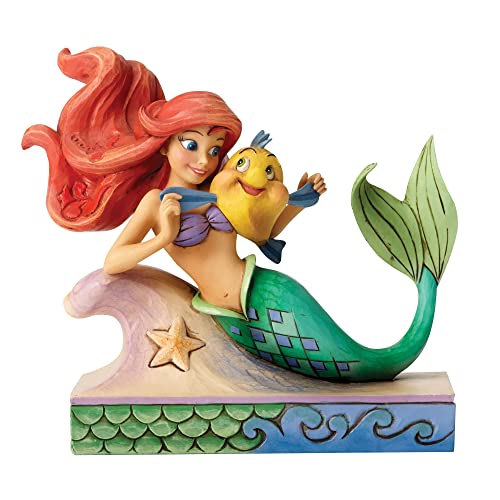 Disney Traditions by Jim Shore The Little Mermaid Ariel with Flounder Stone Resin Figurine 525