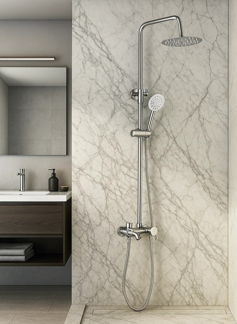 لوفت مجموعة أعمدة دش مربعة مكشوفة للسفارة CP - Image 1