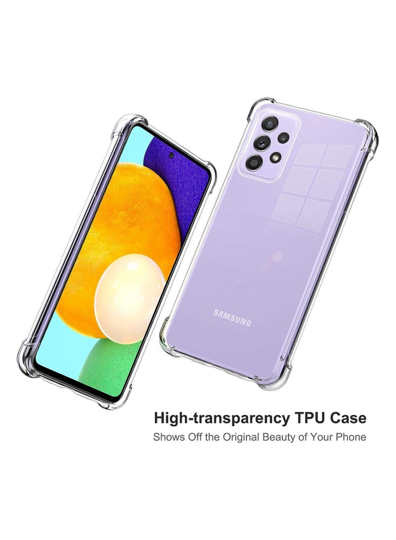 MUNTAQI Samsung Galaxy A73-5G Case Cover Protective Shock Absorption Bumper soft Transparent Case (Clear) - Image 3