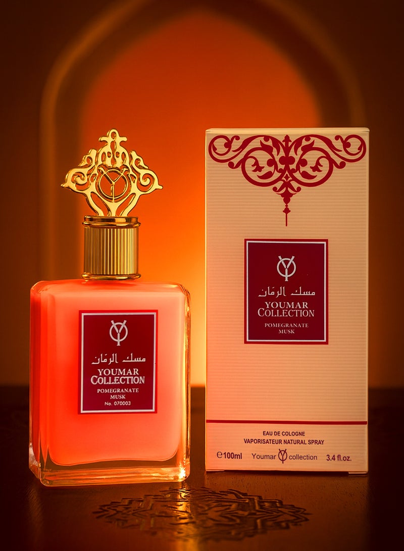 يومار مجموعة مسك الرمان رقم 0003 | عطر فاخر للجنسين بنفحات المسك البودرة والحمضيات والعنبر | عطر يدوم طويلًا للرجال والنساء - Image 1