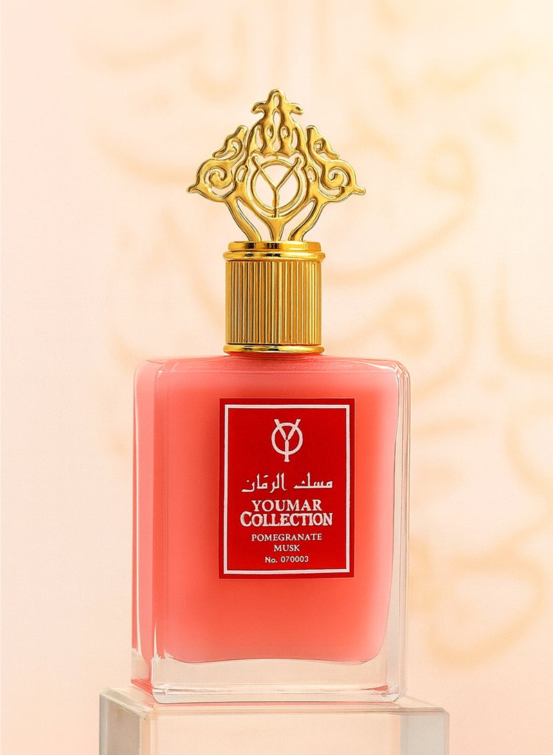 يومار مجموعة مسك الرمان رقم 0003 | عطر فاخر للجنسين بنفحات المسك البودرة والحمضيات والعنبر | عطر يدوم طويلًا للرجال والنساء - Image 2