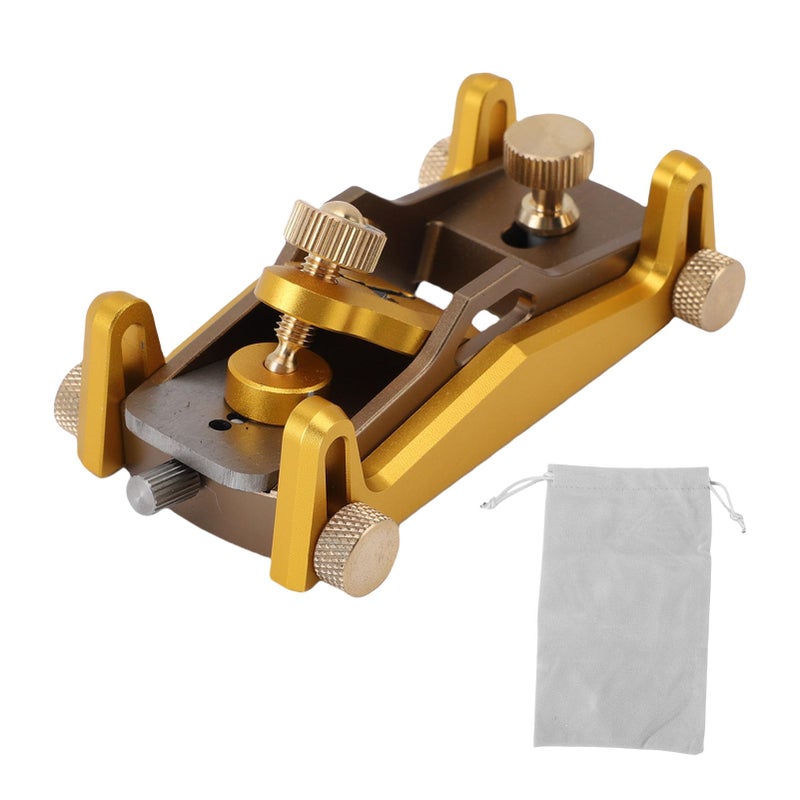NOENNULL Low Angle Block PlaneAdjustable Precision Hand Planer for Woodworking High Carbon Steel with Fixed Thickness Control - Image 2