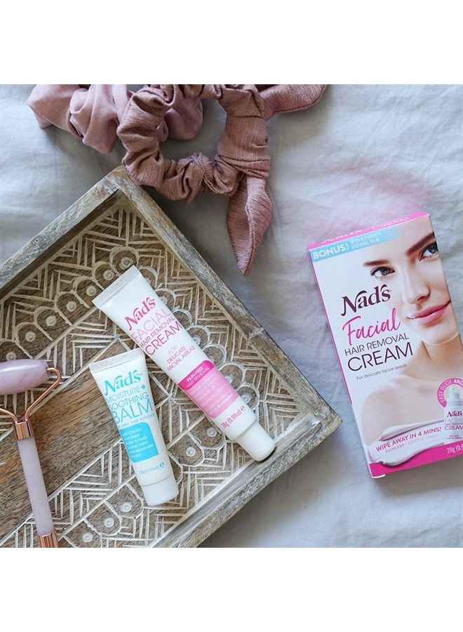Nad's إزالة شعر الوجه اللطيف والمهدئ للنساء - كريم إزالة الشعر الحساس للمناطق الحساسة من الوجه، 0.99 أونصة (4446) - Image 3