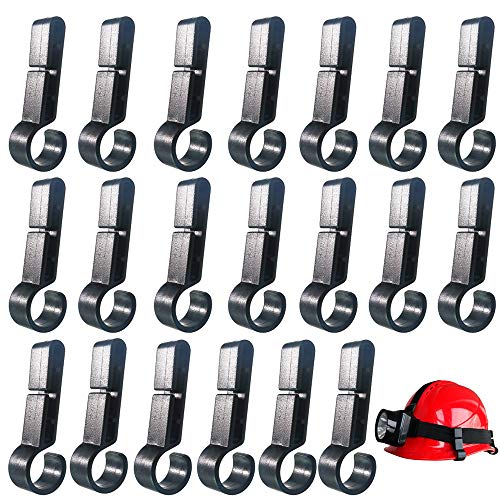 TTSAM 20 PCS Hard Hat Accessories for Headlamp,Headlamp Hook,hard hat Light Clip,Helmet Clip,Hard Hat Clips Easily Mount Headlamp on Narrow-Edged Helmet - Image 1