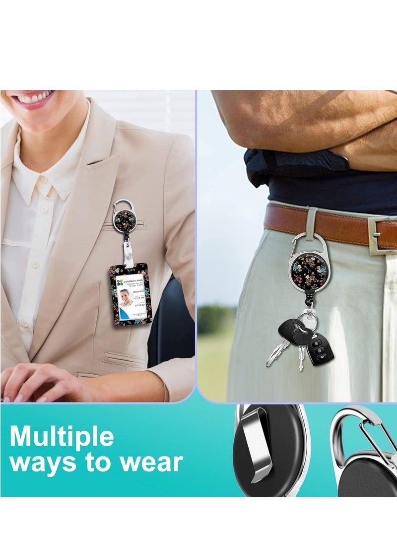 Aurrako ID Card Holder with Lanyard for Nurses, Retractable Badge Holders Reels with Lanyards Adjustable  - Image 4