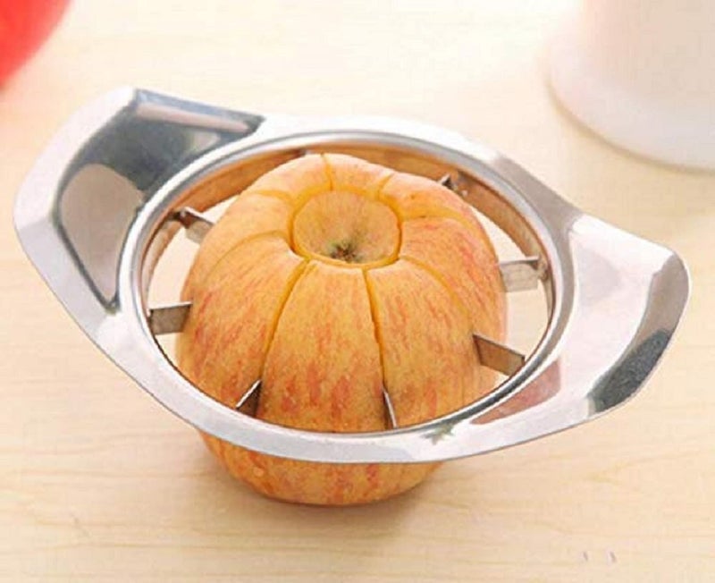 MOBDESK Pizza Cutter, Sharp Rotating Blade for Pizza, Stainless Steel & Apple Cutter with 8 Blades Fruit Slicer Kitchen Accessories Ultra-Sharp,Fruit Cutter Wheel Pizza Cutter for Kitchen(O-985) - Image 4