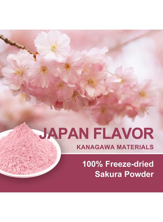 GRELIM Sakura Powder Premium Original Cherry Blossom Powder for Baking,Made in Kanagawa Great for Springtime Beverage, 4.23 Oz - Image 4