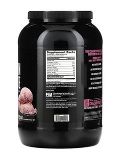 NutraBio Whey Protein Isolate Strawberry Ice Cream 2 lb 907 g  - Image 2