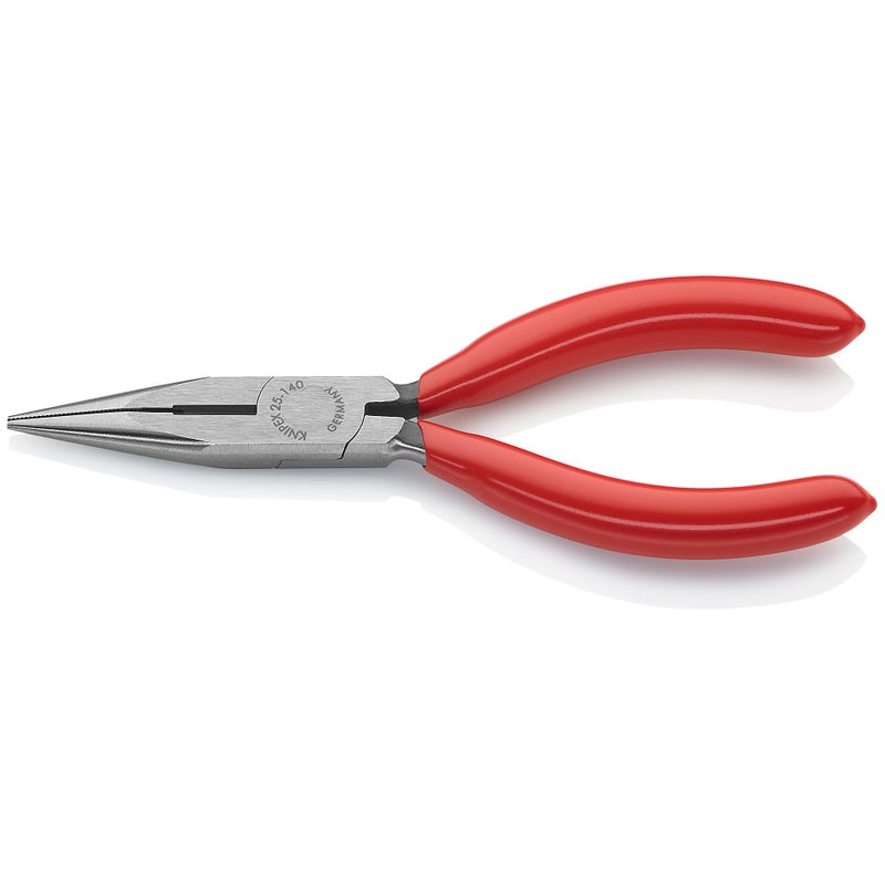 KNIPEX - 25 01 140 Tools - Long Nose Pliers With Cutter (2501140), 5.5, Red - Image 2