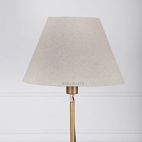 BTR CRAFTS 14" Inches, Premium Jute/Khadi, Conical Lamp Shade, Cotton Fabric Standard Size - Image 5