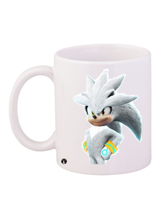 RKN Sonic Printed Coffee Mug White Grey Yellow 11ounce - Image 2