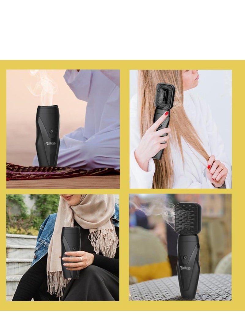 Bukhoon Electric Oud Bakhoor Incense Burner with Soft Comb USB Rechargeable Incense Mabkhara - Image 2