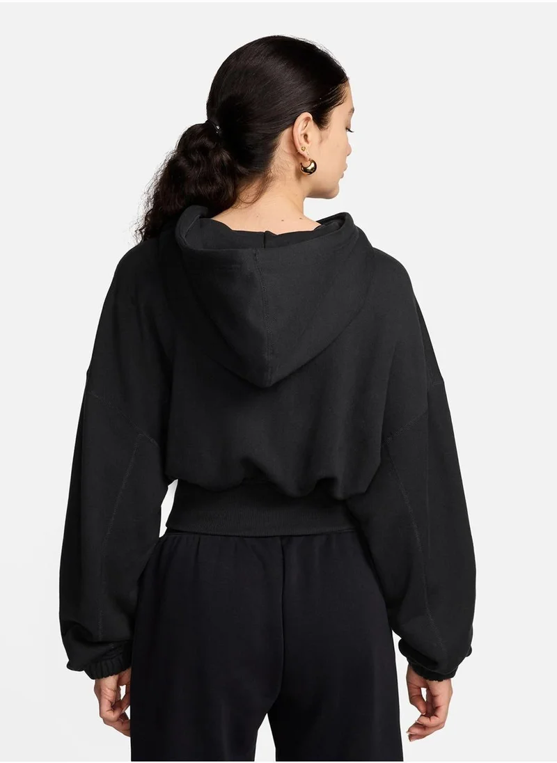 نايكي Nike Sportswear Women's Oversized Cropped French Terry Pullover Hoodie