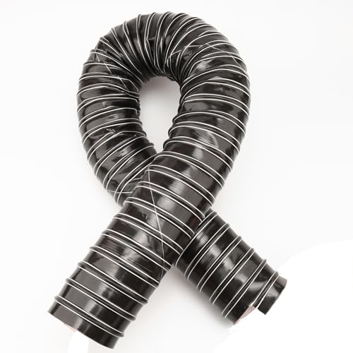 AC PERFORMANCE 3" ID Automotive Silicone Flexible Brake Cooling Air Ducting Induction Intake Pipe Hose, Length 1 Meter (3.3 Feet), Black - Image 3