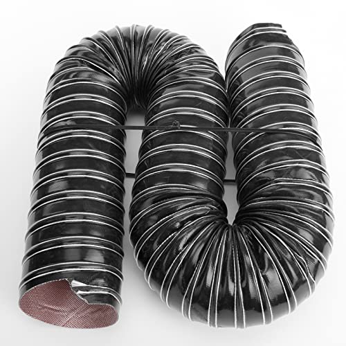 AC PERFORMANCE 3" ID Automotive Silicone Flexible Brake Cooling Air Ducting Induction Intake Pipe Hose, Length 1 Meter (3.3 Feet), Black - Image 1