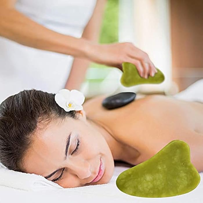 N.C 2 in 1 Jade Roller and Gua Sha Set 100% All-Natural Jade Facial Roller for Facial Massage, Face Lift, Anti-Wrinkles by - Image 5