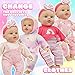 SMILESSKIDDO 12 Inch Soft Body Baby Doll for Toddlers with Take Along Dolls Backpack Carrier Accessories Baby Doll Clothes and Babydoll Caring Set for Kids Girls 2 3 4 5 Year Old - Image 4