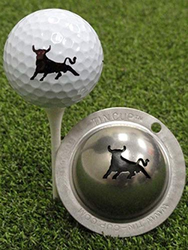 Tin Cup Golf Ball Custom Marker Alignment Tool (Bull Market) - Image 1