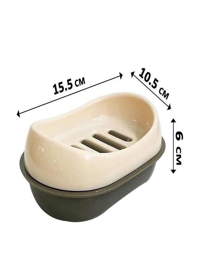 c s m CSM Plastic Soap Cases- Set Of 4 Pcs (Blue, Grey, Beige, Light Blue) - Image 4